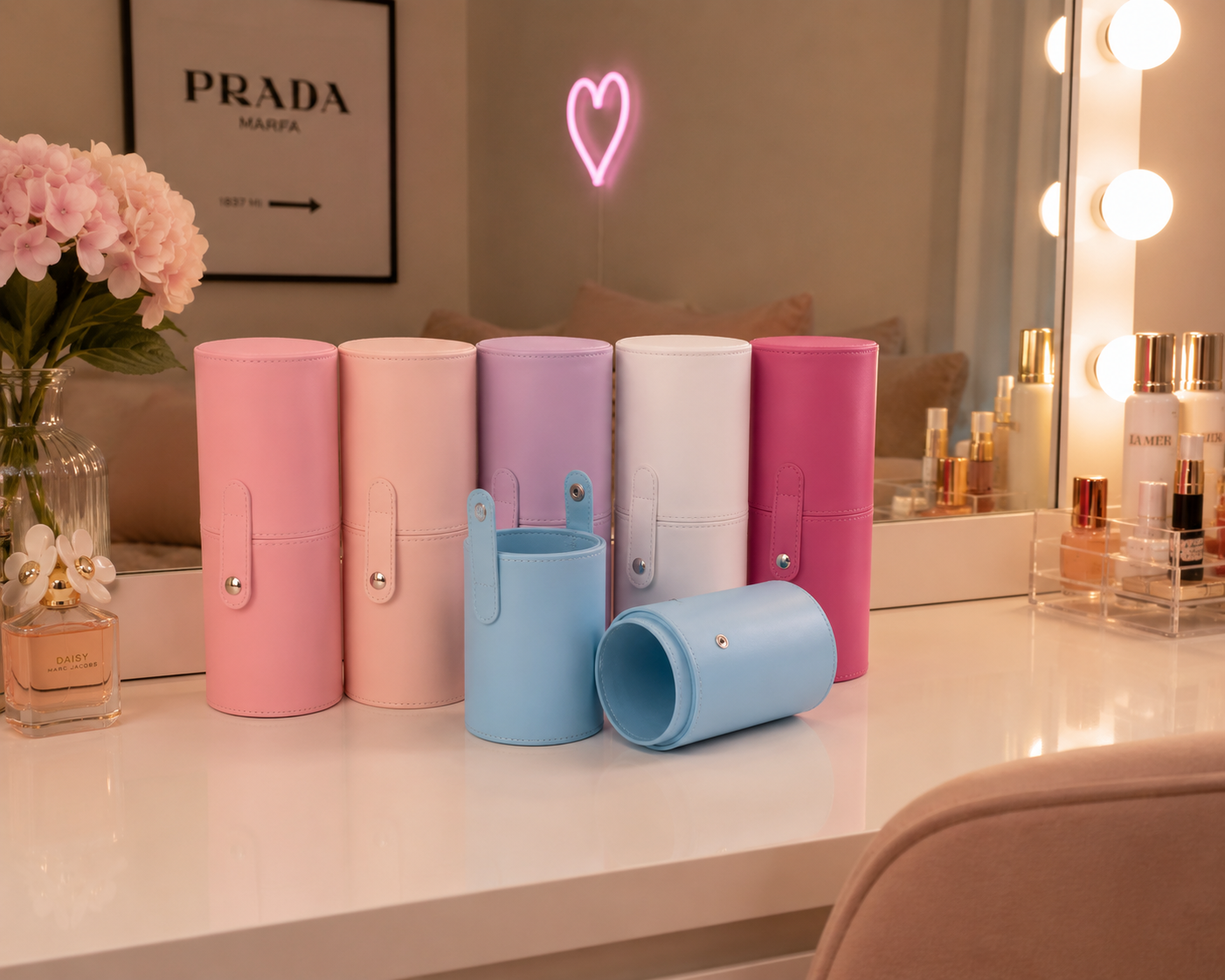 Anti-Fray Protective Makeup Brush Storage