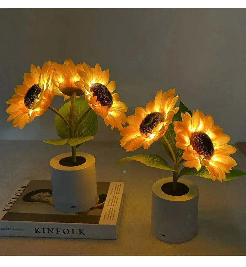 Rechargeable Sunflower Night Light